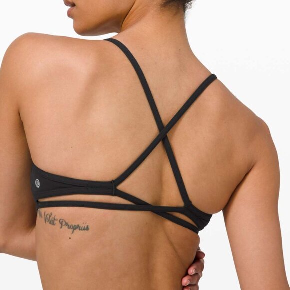 NWOT Lululemon Quiet Within Bra Black Nulu - Picture 7 of 7